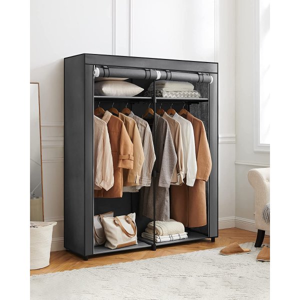 Armoire Joshua 140 x 174 cm - Gris Armoire Joshua 140 x 174 cm - Gris