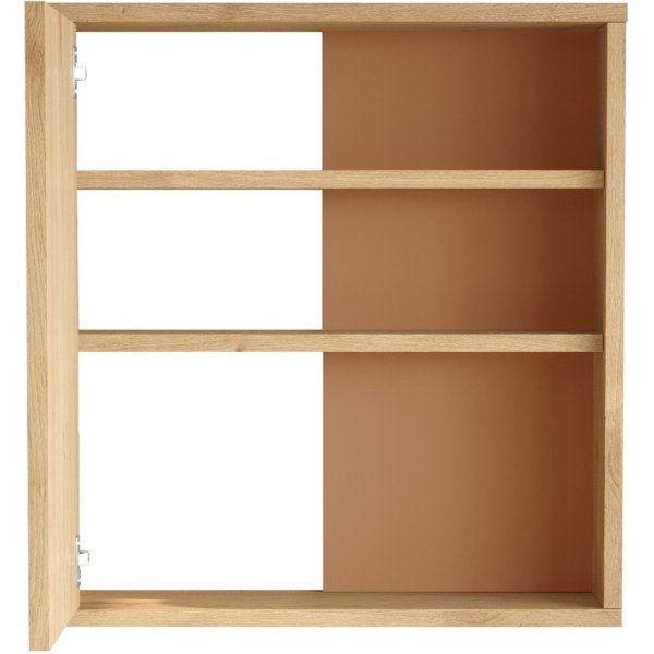 Meuble de salle de bain Nova - Rouge brique/chêne Meuble de salle de bain Nova - Rouge brique/chêne