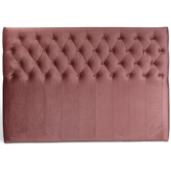 Anna snggavel med knappar (Rosa sammet) - Valfri bredd