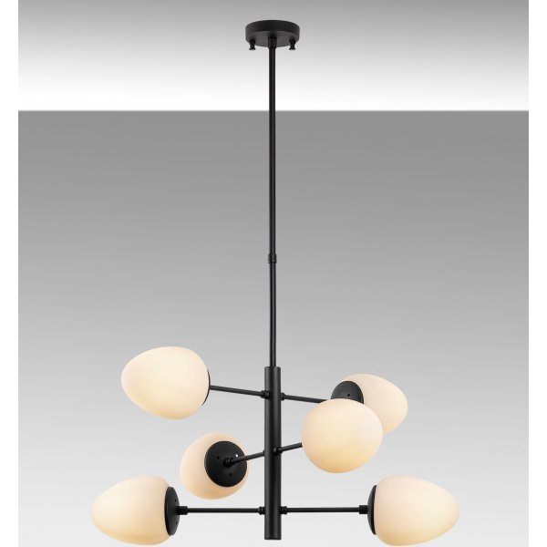 Arve taklampa 10190 - Svart/vit