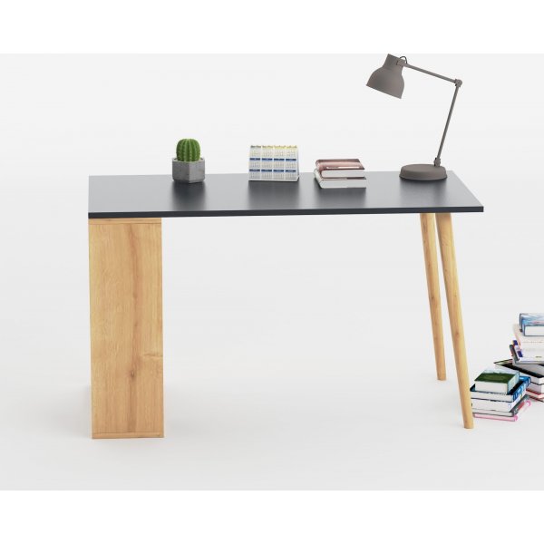 Sally skrivbord 120x60 cm - Antracit/ek Sally skrivbord 120x60 cm - Antracit/ek