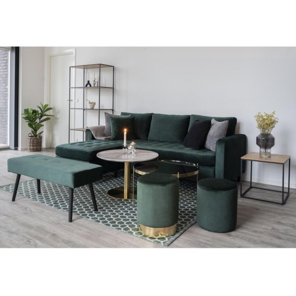 Table basse Bolzano 70 x 70 cm - Imitation marbre/laiton Table basse Bolzano 70 x 70 cm - Imitation marbre/laiton