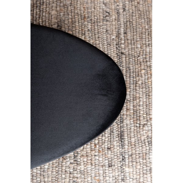 Rino sittpuff - Svart sammet Rino sittpuff - Svart sammet