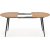 Table  manger Rocky 120-160 cm - Chne/noir