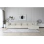 Nees modulsoffa i vit boucl - combo 1