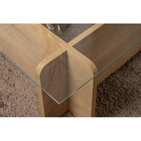 Flavio soffbord - Ek Flavio soffbord - Ek