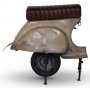 Scooter barstol - Vintage beige / Brun