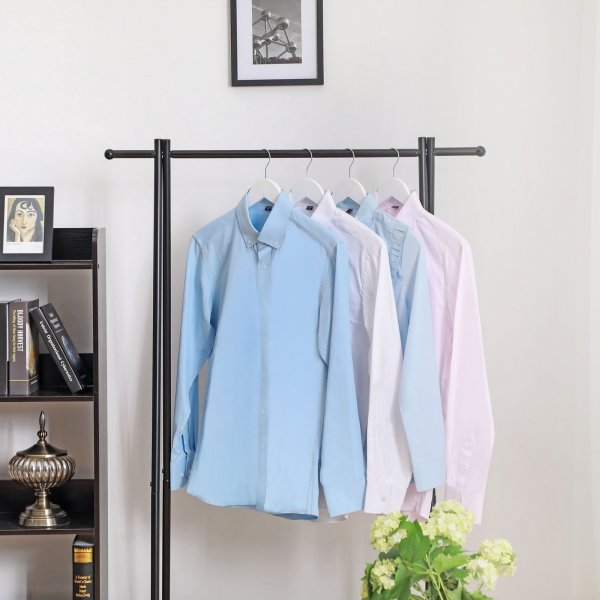 Cintre, bois, 44,5 cm, paquet de 50 - Blanc Cintre, bois, 44,5 cm, paquet de 50 - Blanc