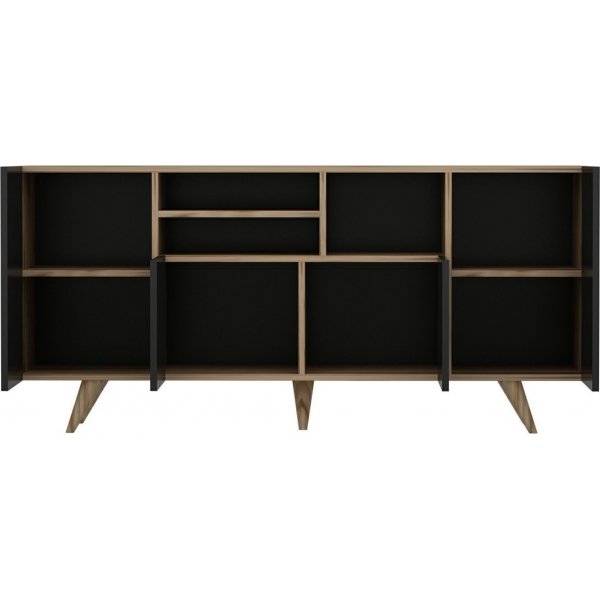 Buffet Sansa - Noyer/noir Buffet Sansa - Noyer/noir