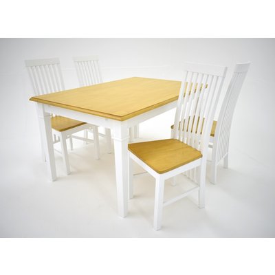 Ramns matgrupp - Bord inklusive 4 st Vind stolar - Vit/ek