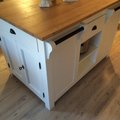 Jätte nöjd, stor fin och jätte stadig, över förväntan! Rekommenderas ! Heritage köksö - vit / Ek-fanér