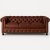 Soffa Chesterfield 3-sits i brunt Skinn Soffa Chesterfield 3-sits i brunt Skinn