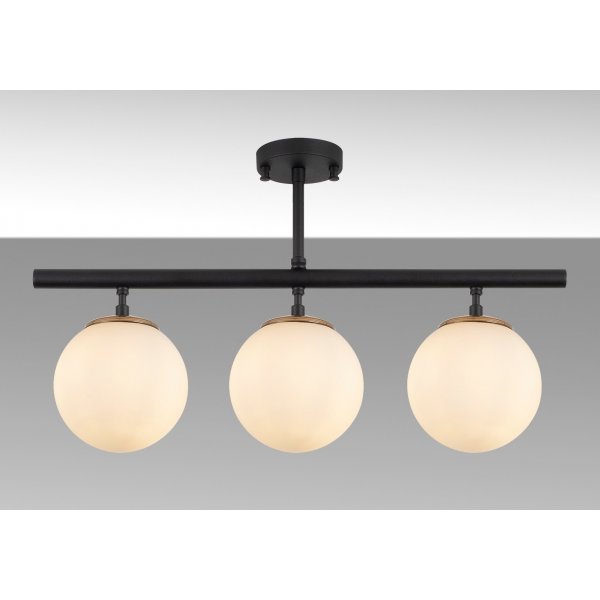 Plafonnier Atlas 10280 - Noir/blanc Plafonnier Atlas 10280 - Noir/blanc