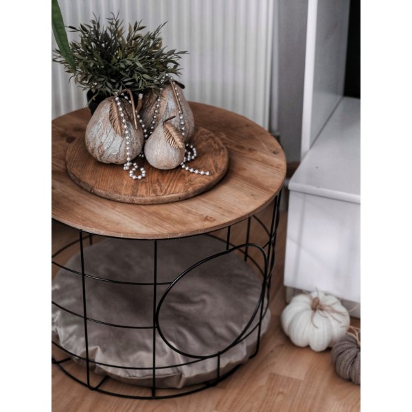 Cat soffbordsset - Furu/svart Cat soffbordsset - Furu/svart