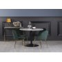 Plaza matgrupp, marmorbord med 4 st Plaza sammetsstolar - Grn/Mssing/Svart