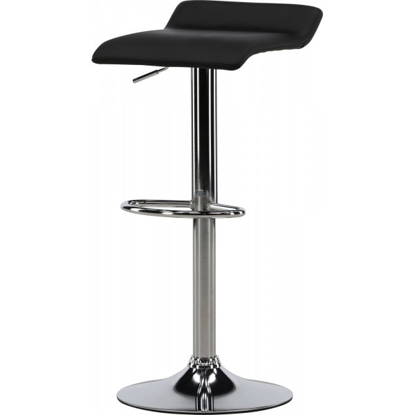 Tabouret de bar Jonna - Noir/argent Tabouret de bar Jonna - Noir/argent