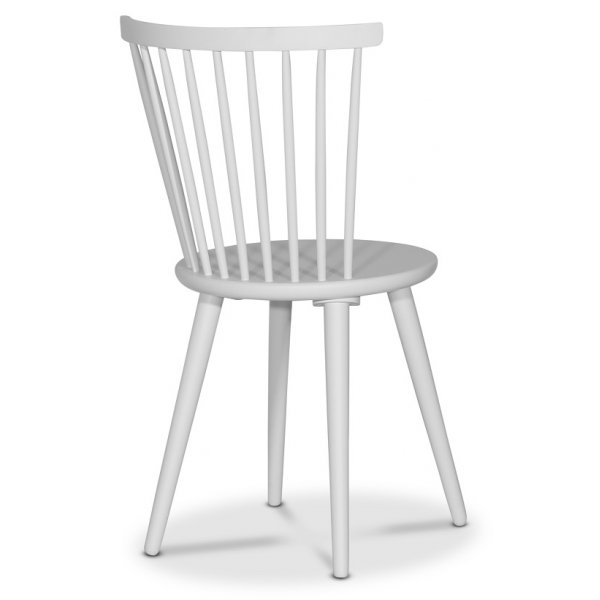 Cleo matgrupp runt 110 cm inkl 4 st vita pinnstolar Castor - Mrk ekfanr