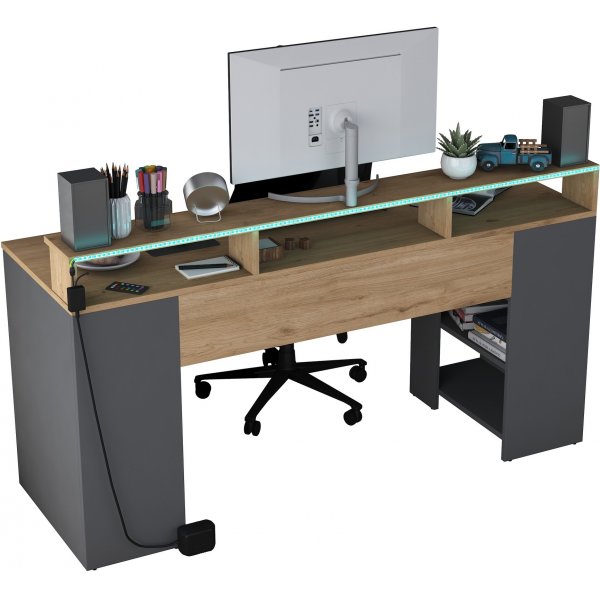 Bureau Ludanto - Noyer/anthracite Bureau Ludanto - Noyer/anthracite