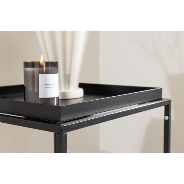 Porto sidobord 45 x 45 cm - Svart