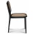 Sikns II svart stol med rotting + Mbelvrdskit fr textilier