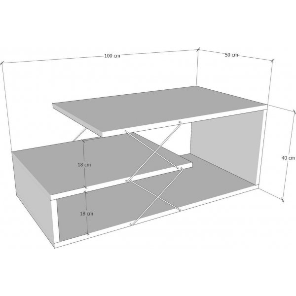 Cayenne soffbord 100 x 50 cm - Ek Cayenne soffbord 100 x 50 cm - Ek