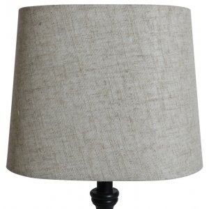 Oval lampskärm 27x18 cm - Beige
