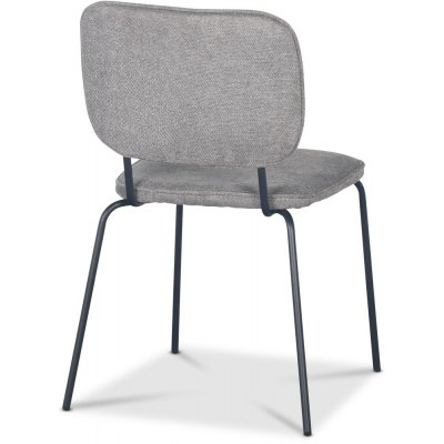 Lokrume stol - Grtt tyg/svart
