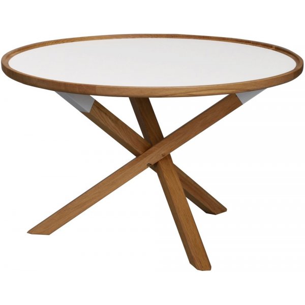 Morrisy soffbord 80 cm - Vit/ek
