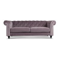 Chesterfield Royal 3-sits soffa - Dusty pink sammet Chesterfield Royal 3-sits soffa - Dusty pink sammet