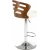 Tabouret de bar Pelican 109 - Crme/noyer