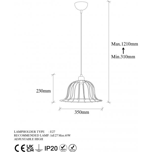 Boel taklampa 11390 - Svart/antik Boel taklampa 11390 - Svart/antik