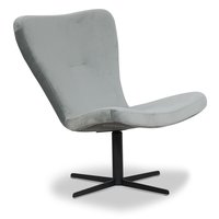 Spekeröd designfåtölj - Ljusgrå (Sammet) / Svart Spekeröd designfåtölj - Ljusgrå (Sammet) / Svart