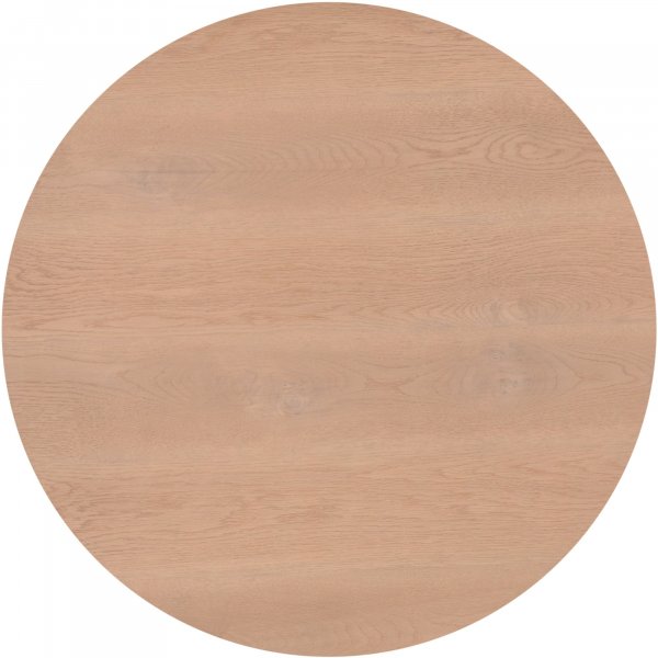 Rosvik runt matbord 120 cm - Vitoljad ekfanér + Möbeltassar Rosvik runt matbord 120 cm - Vitoljad ekfanér + Möbeltassar