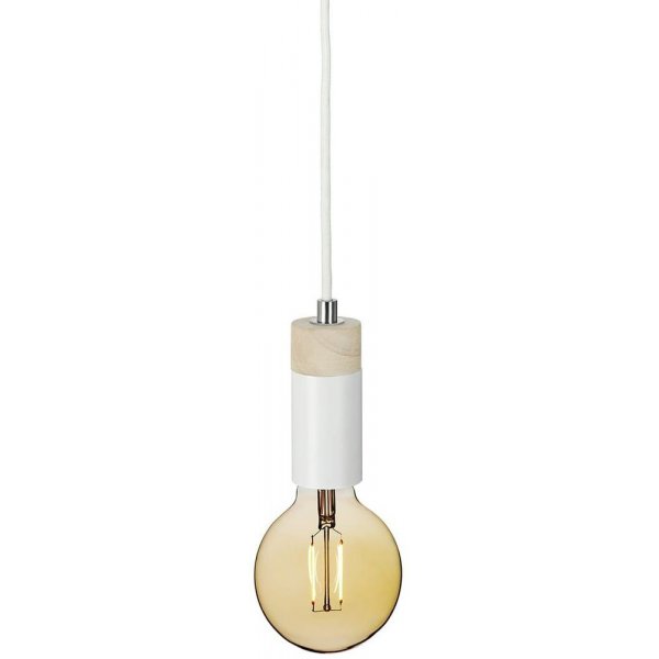 Spartan Wood taklampa - Vit/tr
