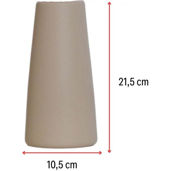 Vase conique - Beige