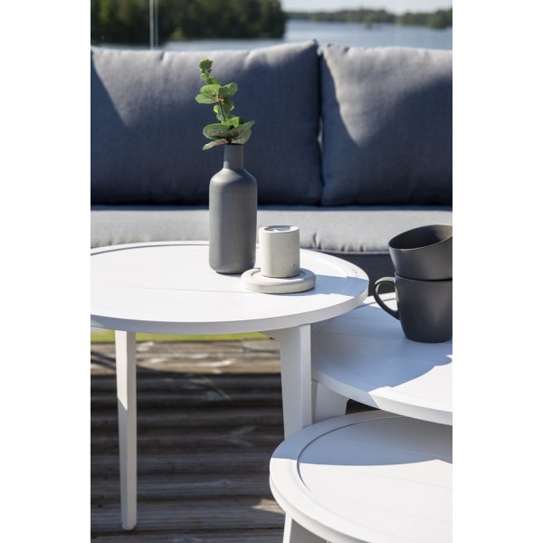 Groupe de canapés d\\\'angle Roxo - Blanc/gris Groupe de canapés d\\\'angle Roxo - Blanc/gris