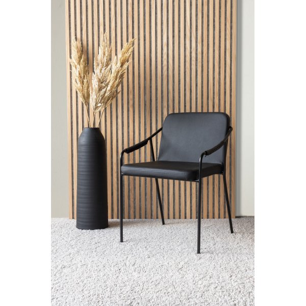 Chaise Rival - PU Noir