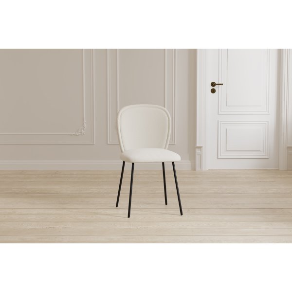 Matstol Carl i creme sammet Matstol Carl i creme sammet