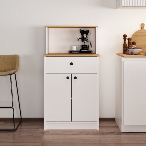 Meuble Cucina 64 x 45 x 129 cm - Blanc/pin Meuble Cucina 64 x 45 x 129 cm - Blanc/pin