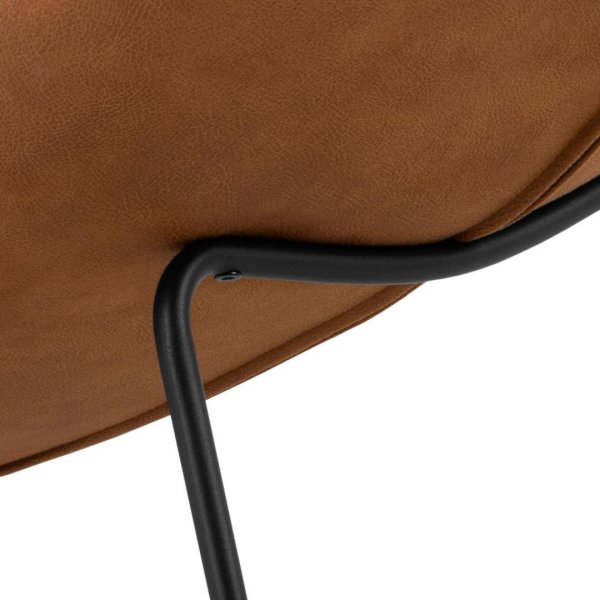 Chaplin divanftlj - Brun ldermix/matt svart