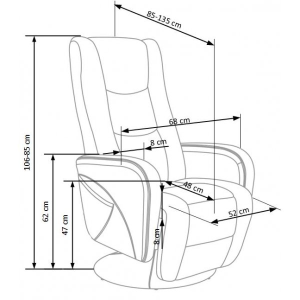 Bibi reclinerfåtölj - Beige tyg Bibi reclinerfåtölj - Beige tyg