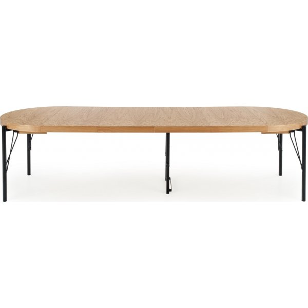 Table  manger Dante 100-300 cm - Chne/noir
