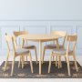 Runt matbord i ek 90 cm + Flckborttagare fr mbler