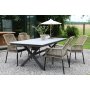 Stokke utematgrupp bord inkl. 4 stolar - Gr/Svart/Natur