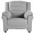 Fauteuil Vera en tissu gris