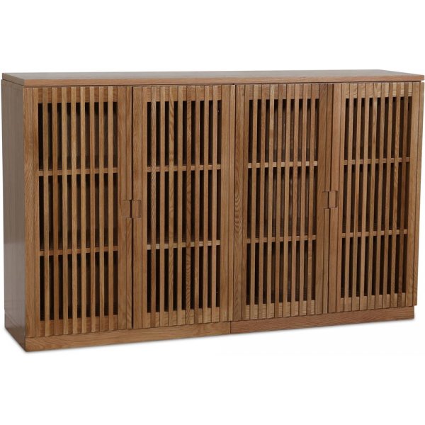 Level sideboard i oljad ek med ribbade dörrar 140 cm Level sideboard i oljad ek med ribbade dörrar 140 cm