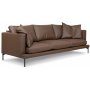 York 4-sits soffa i brunt lder - Chocolate (tervunnet lder)
