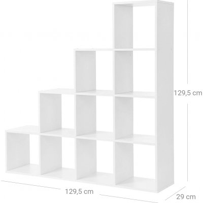 Ingmar bokhylla 129,5 cm - Vit