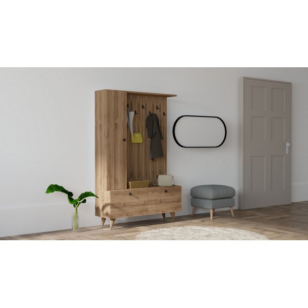 Meuble d\\\'entrée Laila - Noyer Meuble d\\\'entrée Laila - Noyer