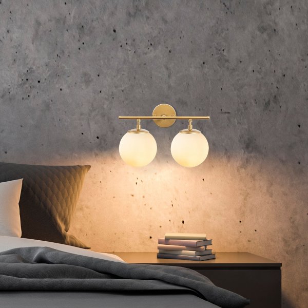 Rosy wandlamp 10735 - Goud/wit